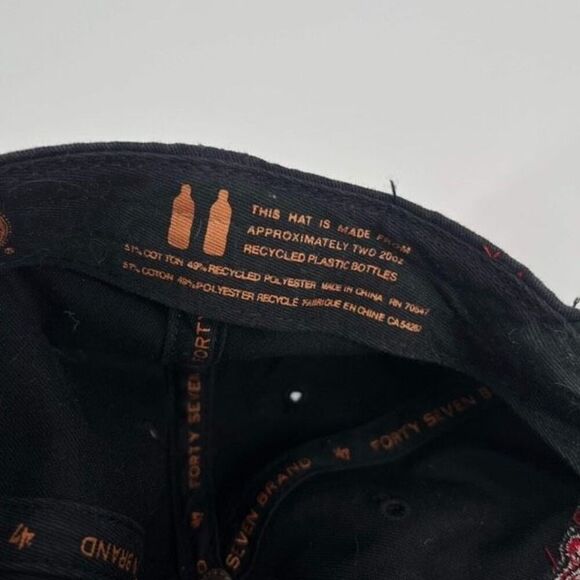 47 ARKANSAS RAZORBACKS CLEAN UP Fitted HAT‎ - Large BLACK - Picture 7 of 7